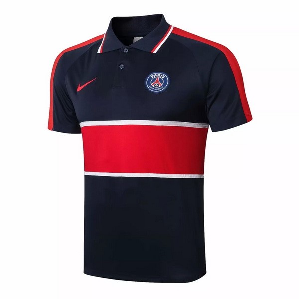 Polo Football Paris Saint Germain 2020-21 Noir Rouge Blanc